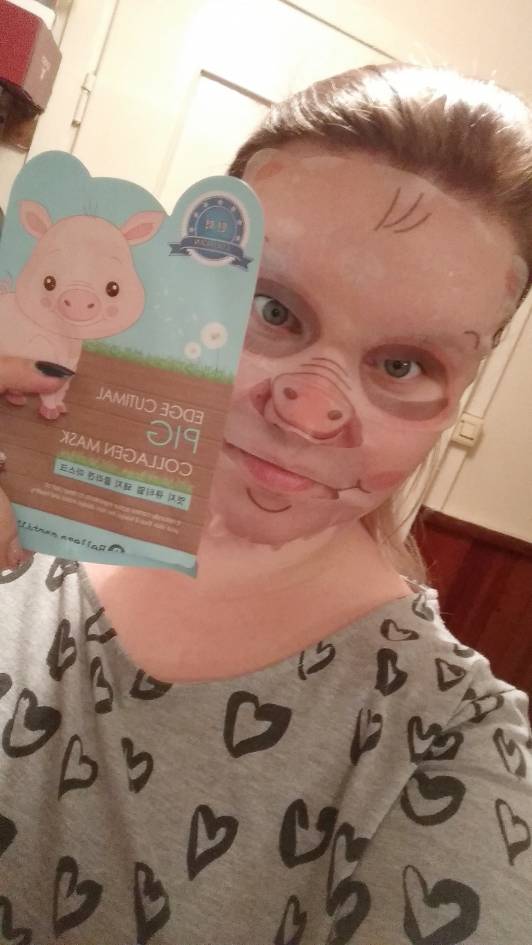 Belleza Castillo Maska do twarzy w płacie, Pig Collagen Mask