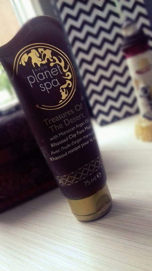 Avon Planet Spa, Treasures Of The Desert, Regenerująco-odżywcza maseczka do twarzy z glinką i marokańskim olejkiem arganowym