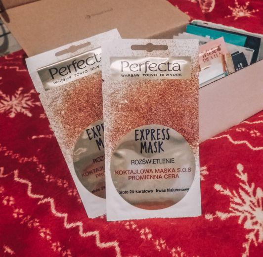 Perfecta Express Mask, Rozświetlenie, Koktajlowa maska S.O.S, Promienna cera