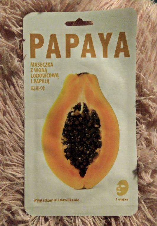 Mishe maseczka z wodą lodowcową papaja papaya biedronka