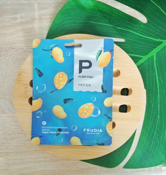 Frudia Maska do twarzy w płacie, Oczyszczająca, Mango
