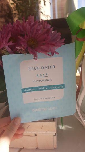 Maska do twarzy w płacie, True Water Deep Cotton Mask