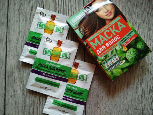 Fitokosmetik Maska do włosów, Organic Oil, Na bazie oleju z bergamotką, z oliwą z oliwek, Objętość i lekkość, Włosy suche i zniszczone