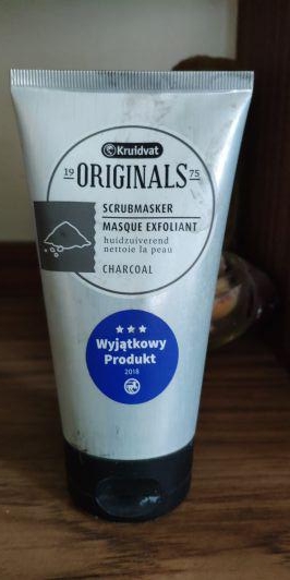 Kruidvat Originals, Maseczka do twarzy, Złuszczająca, Węgiel aktywny
