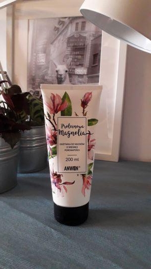 Anwen Odżywka do włosów o średniej porowatości, Proteinowa Magnolia
