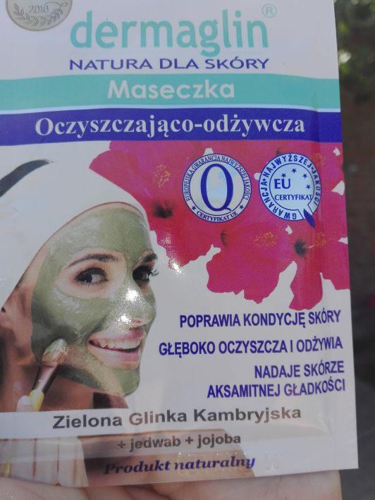Dermaglin Maseczka do twarzy, Oczyszczająco - odżywcza, Zielona Glinka Kambryjska