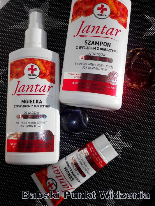 Jantar produkty do włosów