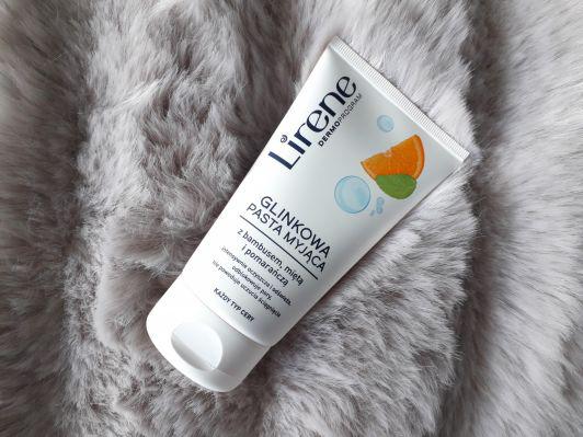 Lirene Dermoprogram, Glinkowa pasta myjąca, Bambus, mięta i pomarańcza