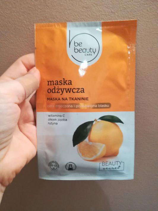 BeBeauty Care Maska do twarzy w płacie Odżywcza, cera zmęczona i pozbawiona blasku