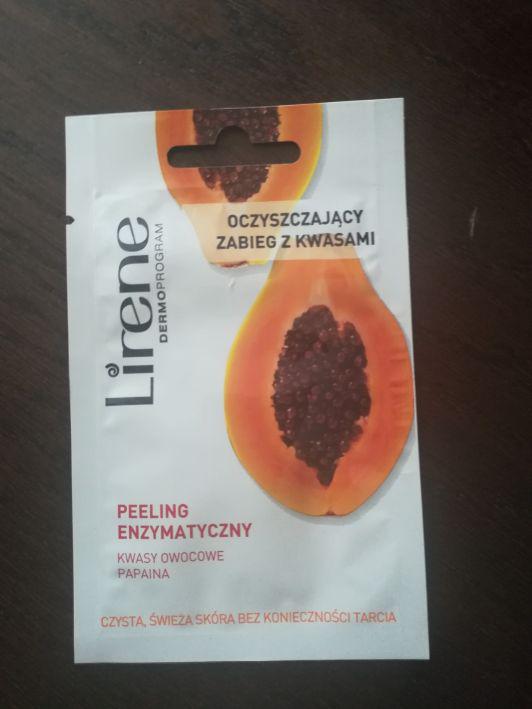 Lirene Dermoprogram, Oczyszczający zabieg z kwasami, Peeling do twarzy, Enzymatyczny, Kwasy owocowe, papaina