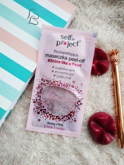 Selfie Project Maska do twarzy, Peel-off, Rozświetlająca, #Shine like a Pearl