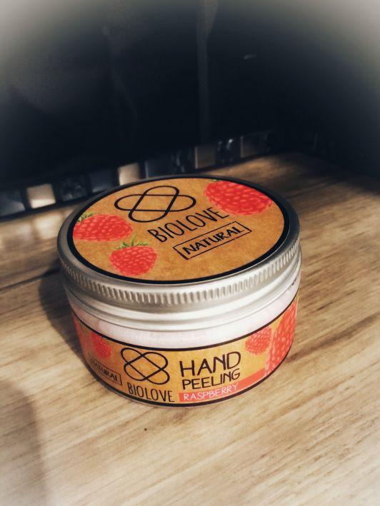 Biolove Peeling do rąk, Malina