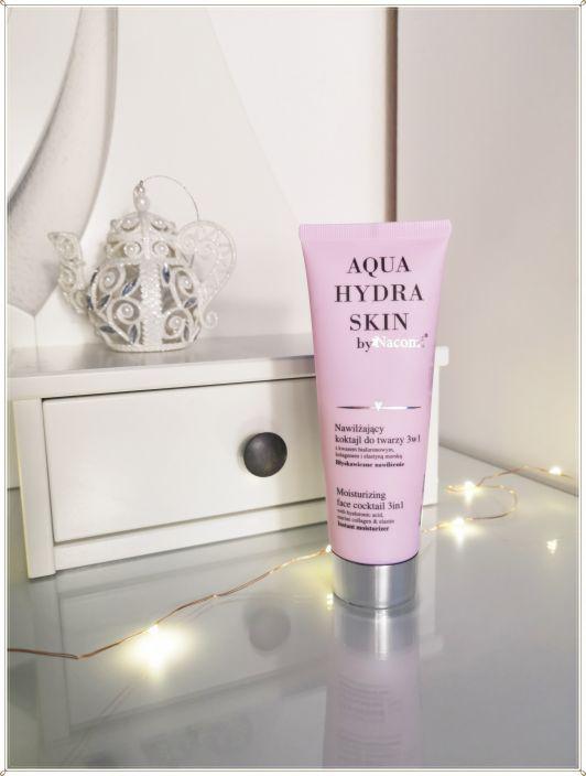 Nacomi Aqua Hydra Skin, Nawilżający koktajl do twarzy 3 w 1