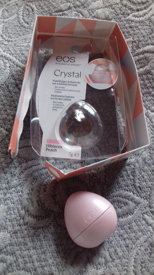 EOS Balsam do ust, Lip Balm, Crystal, Hibiscus Peach