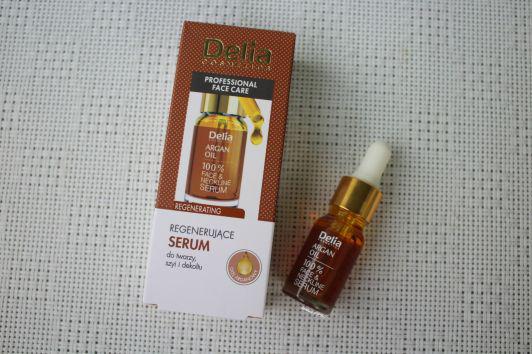 Delia Argan Care, Serum do twarzy, szyi, Regenerujące, Olej Arganowy