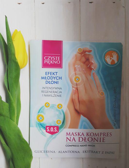 Czyste piękno maska na dlonie