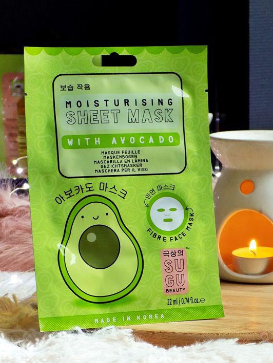 Sugu Maska do twarzy w płacie, Moisturising with Avocado