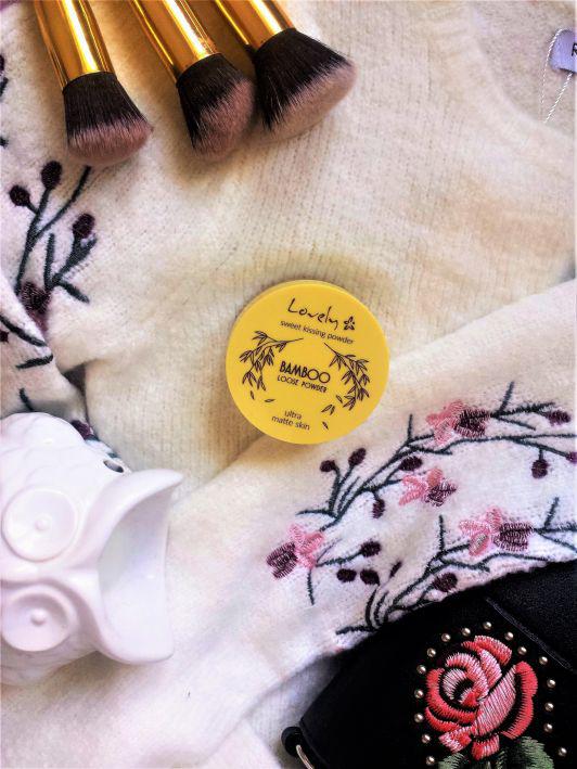 Lovely Puder do twarzy, Bambusowy, Bamboo Loose Powder