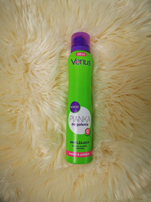 Venus Pianka do golenia, Nawilżająca, Melon i pistacja, Skóra wrażliwa i normalna