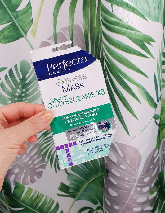 Perfecta Express Mask, Głębokie oczyszczanie x3, Glinkowa maseczka zwężająca pory