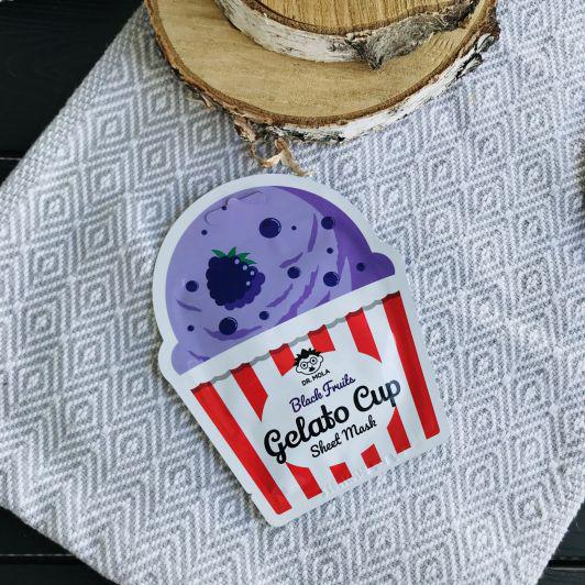 Dr. Mola Maska do twarzy w płacie, Gelato Cup Sheet Mask, Black fruits