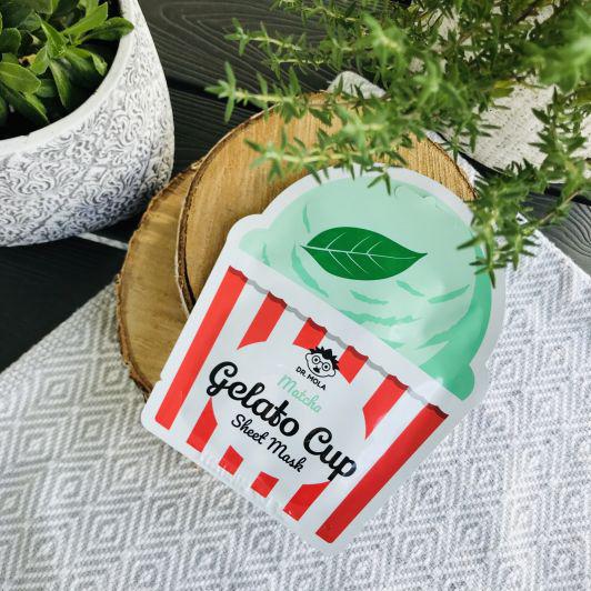 Dr. Mola Maska do twarzy w płacie, Gelato Cup Sheet Mask, Matcha