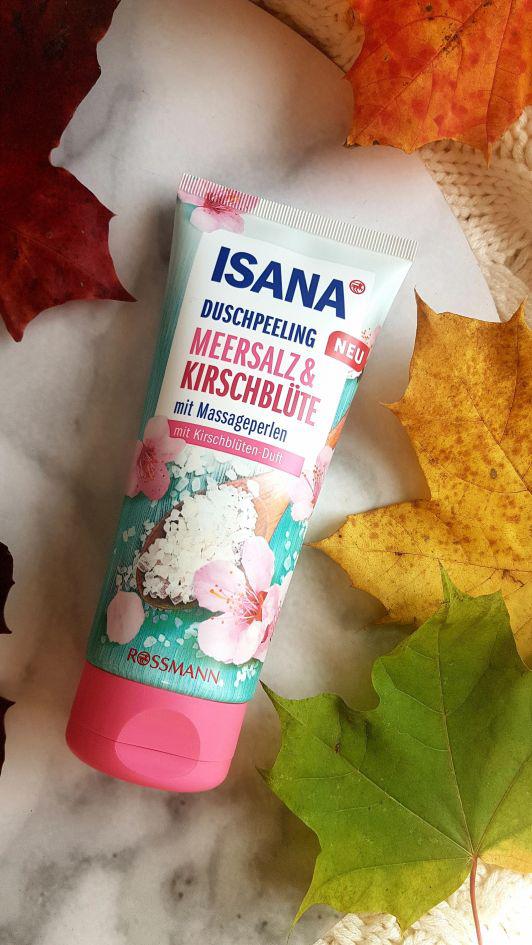 Isana Peeling pod prysznic, Sól morska i kwiat wiśni, Meersalz & Kirschblute