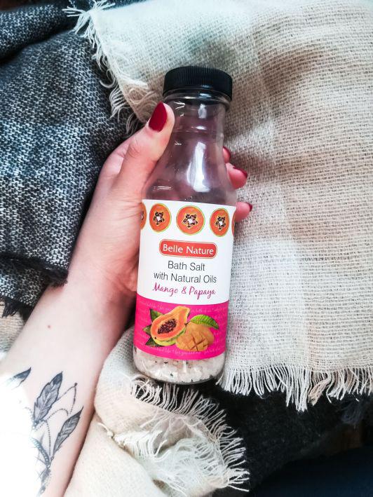 Belle Nature Sól do kąpieli, Mango i Papaja