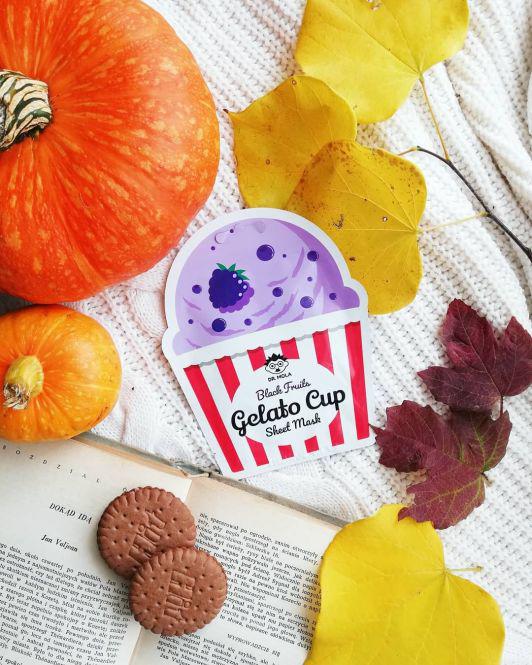 Dr. Mola Maska do twarzy w płacie, Gelato Cup Sheet Mask, Black fruits