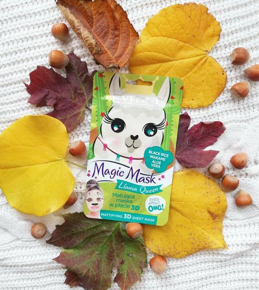 Eveline Magic Mask, Maska w płacie, Matująca, Llama Queen