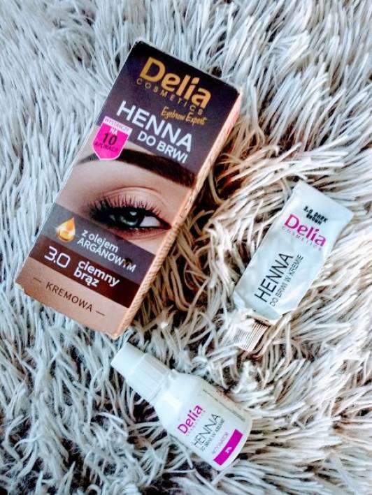 Delia Henna do brwi, Kremowa, nr 3.0 Ciemny brąz