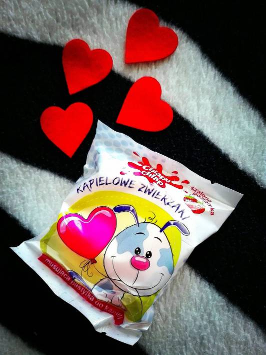 Chlapu Chlap Musująca pastylka do kąpieli, kąpielowe zwierzaki, szalona poziomka