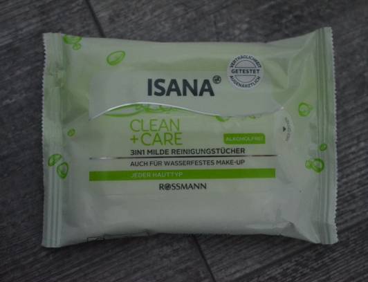 Isana delikatne chusteczki oczyszczające, Clean+Care, każdy rodzaj skóry