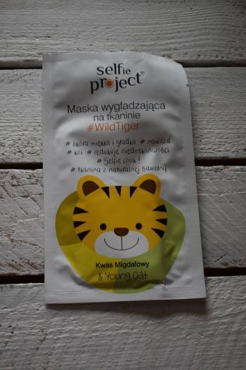Selfie Project Maska do twarzy w płacie, Na tkaninie, #WildTiger