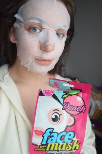 bling pop maska peach