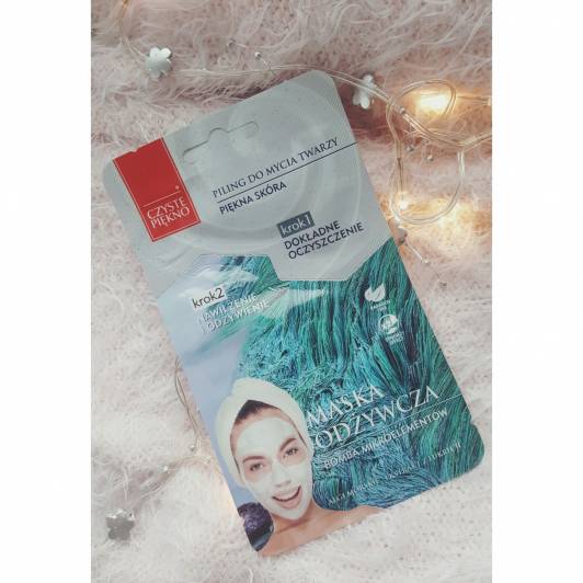 Czyste Piękno Maseczka 2 etapowa oczyszczanie, nawilżenie i odżywienie. 