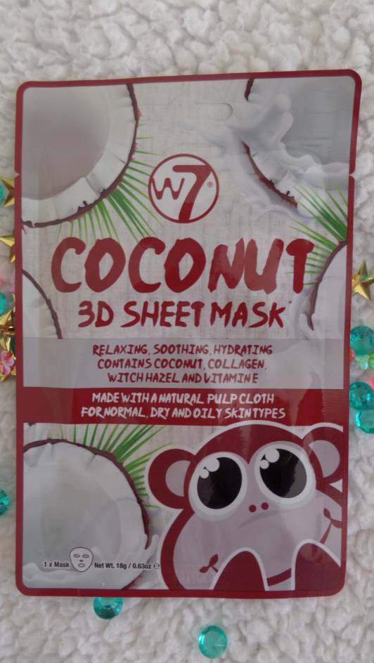 W7 kokosowa maska 3D