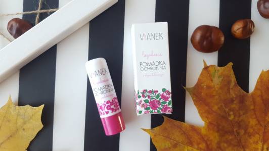 Vianek Pomadka ochronna do ust, Seria różowa, Łagodząca z olejem kokosowym