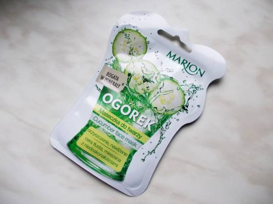 Marion Fit&Fresh, Maseczka do twarzy, Ogórek