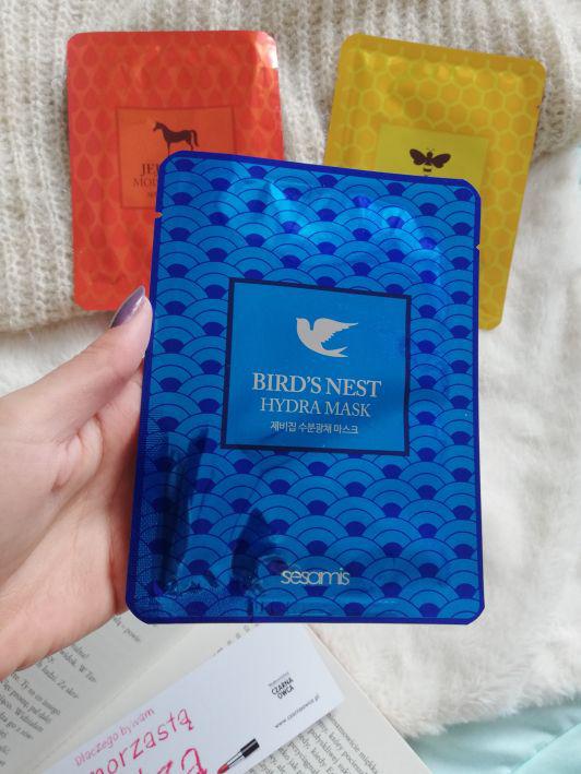 Sesamis Maseczka do twarzy w płacie, Odmładzająca, Z ekstraktem z ptasich gniazd