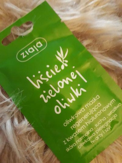 Ziaja Maska regenerująca z kwasem hialuronowym, liście zielonej oliwki