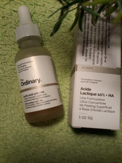 The Ordinary Peeling Acid 10%+HA kwas mlekowy + hialuronowy