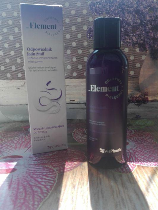 Vis Plantis Element, Mleczko oczyszczające do twarzy z odpowiednikiem jadu żmii