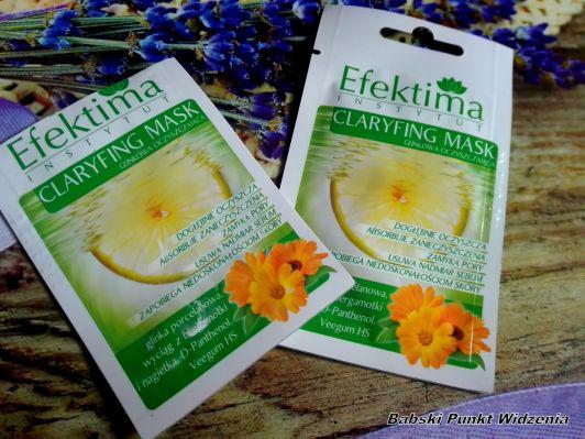 Efektima Maseczka do twarzy, Glinkowa oczyszczająca, Claryfing Mask