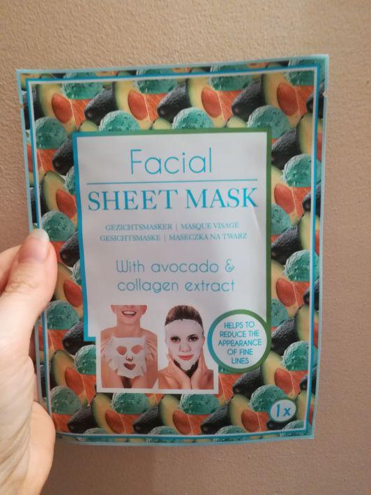 Mascot Europe Maseczka na twarz z wyciągiem z awokado i kolagenem