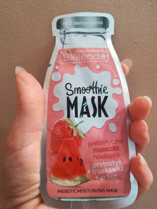 Bielenda Smoothie Mask, Maseczka do twarzy, Prebiotyczna, Nawilżająca, Prebiotyk + Truskawka + Arbuz