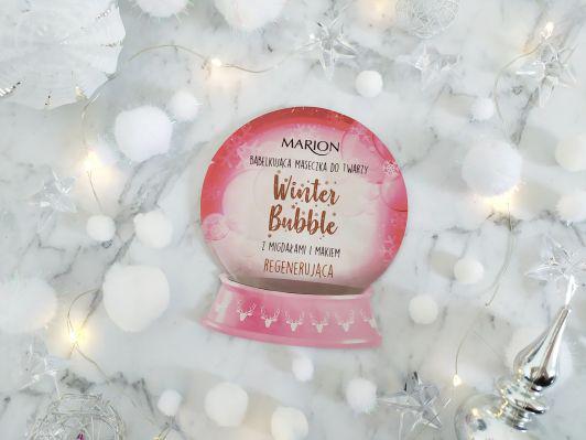 Marion Winter Bubble, Maseczka do twarzy, Bąbelkująca, Regenerująca, Z migdałami i makiem