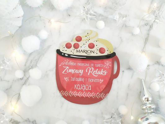 Marion Zimowy Relaks, Maseczka do twarzy, Kremowa, Kojąca, Z żurawiną i makiem