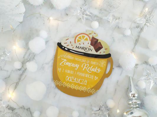 Marion Zimowy Relaks, Maseczka do twarzy, Kremowa, Odżywcza, Z kakao i pomarańczą