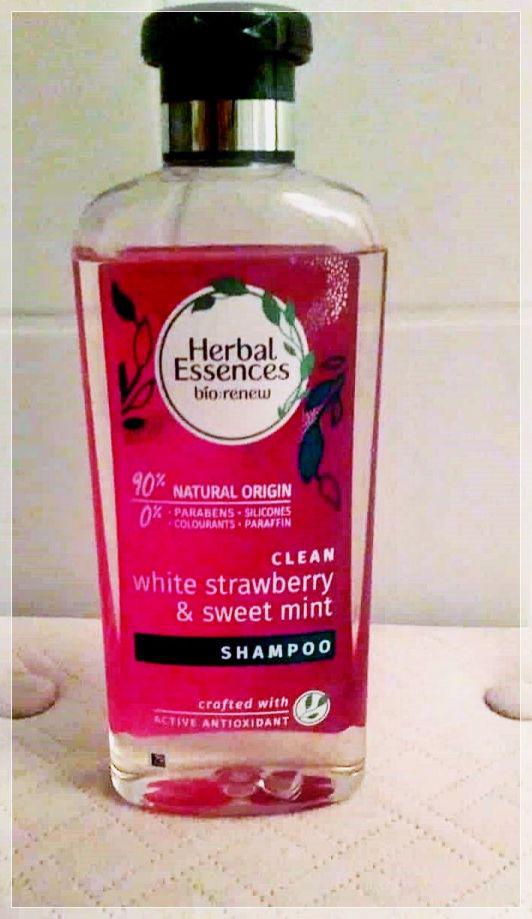 Herbal Essences Bio:renew, Szampon do włosów, Clean, Biała truskawka i mięta
